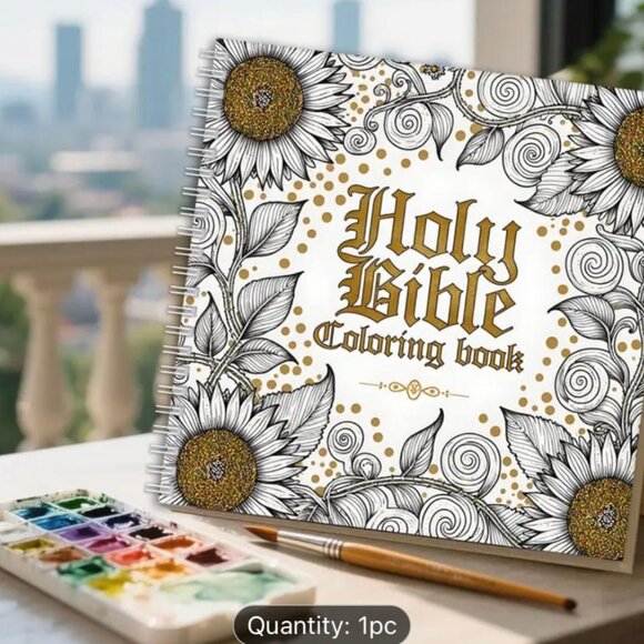 NEW - Advanced Coloring Book "Color The Bible" Messages & Quotes - Picture 5 of 5
